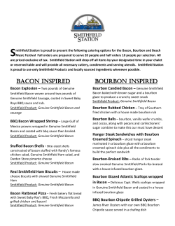 bacon inspired bourbon inspired - Smithfield VA Bacon, Bourbon