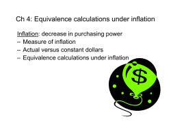 Inflation: decrease in purchasing power