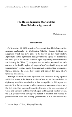 The Russo-Japanese War and the Root