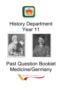 History Department Year 11 Past Question