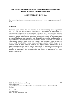 Non-Metric Digital Camera Images Versus High Resolution Satellite