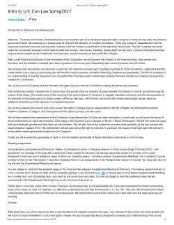 Introduction to U.S. Constitutional Law (Facciola)