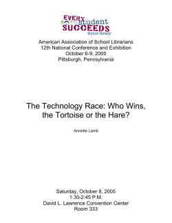 The Technology Race - American Library Association