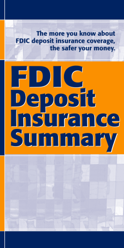 FDIC Insurance Coverage