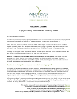 choosing wisely - Wind River Financial