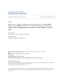 How to Gauge Unknown Unknowns: A Possible