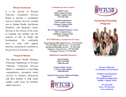 Nurturing Parenting Program - Western Tidewater Community