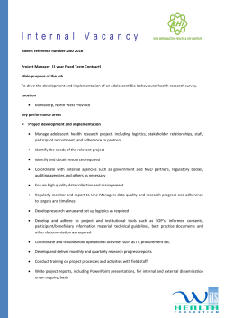 Job Title - Wits RHI