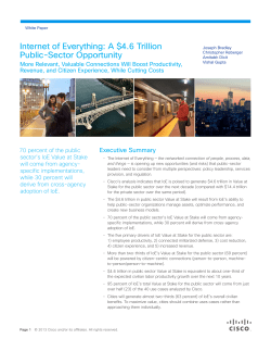 Internet of Everything: A $4.6 Trillion Public