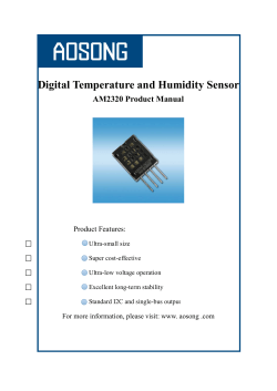 Digital Temperature and Humidity Sensor