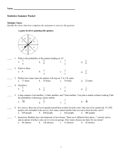 ExamView - Stats Summer Packet 2015.tst