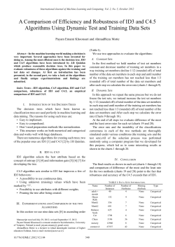 A Comparison of Efficiency and Robustness of ID3 and C4.5