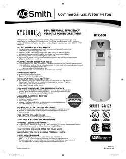 96% THERMAL EFFICIENCY VERSATILE POWER
