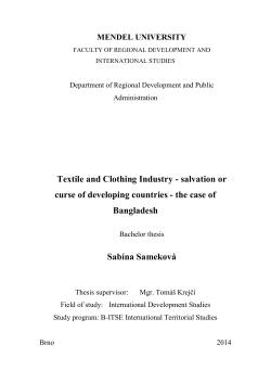 Textile and Clothing Industry