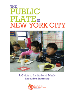 New York CitY - NYC Food Policy Center