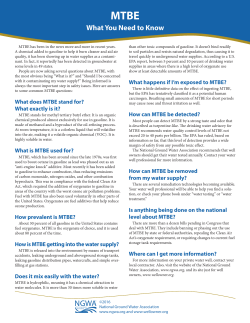 MTBE - National Ground Water Association