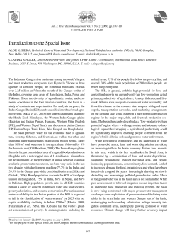 Introduction to the Special Issue