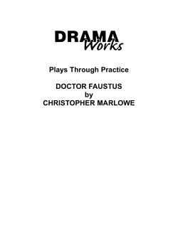 Dr Faustus by Christopher Marlowe