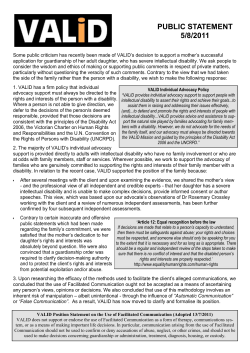 public statement 5/8/2011