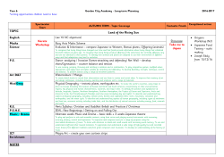 TOPIC Land of the Rising Sun English Karate Workshop (see Y6 NC