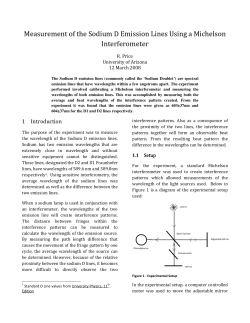Measurement of the Sodium D Emission Lines Using