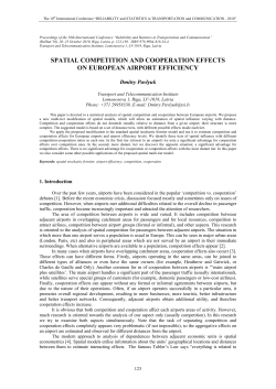 spatial competition and cooperation effects on european airport