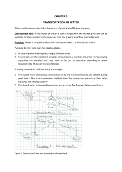 CHAPTER 5 TRANSPORTATION OF WATER