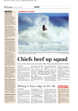 The Times - 26 June 2008 - Chairman of the