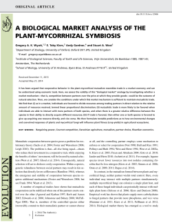 a biological market analysis of the plant