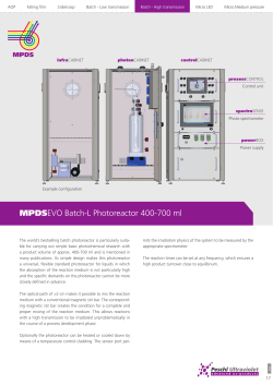 MPDSEVO Batch-L Photoreactor 400-700 ml