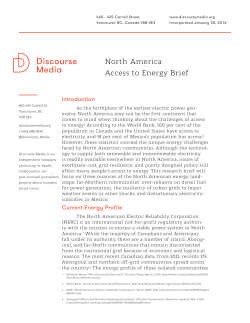 North America Access to Energy Brief