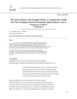 The Sylvan Rural And Straggle Urban