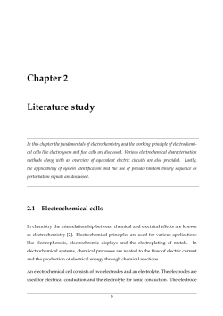 2.1 Electrochemical cells