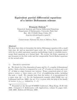 Equivalent partial differential equations of a lattice Boltzmann scheme