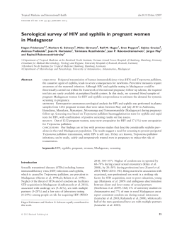 Serological survey of HIV and syphilis in pregnant women in