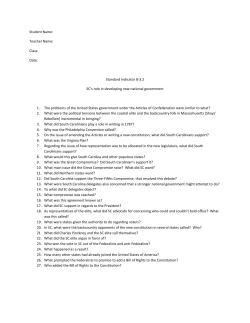 Student Name: Teacher Name: Class: Date: Standard Indicator 8