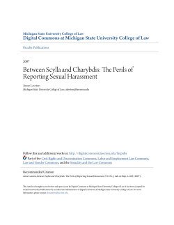 Between Scylla and Charybdis: The Perils of Reporting Sexual