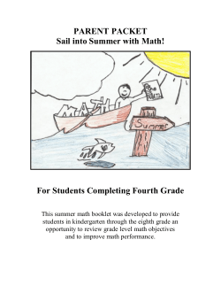 Summer Mathematics Packet