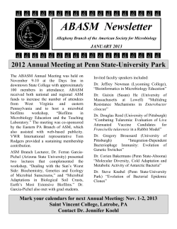 ABASM Newsletter - Links to ASM Branch Websites