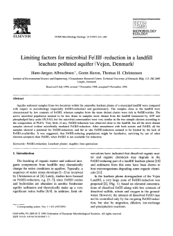 Limiting factors for microbial Fe(III)