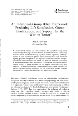 An Individual&ndash;Group Belief Framework