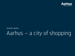 Aarhus &ndash; a city of shopping