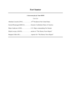 Fort Sumter - Roadmap to Last Best Hope