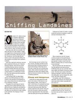 Sniffing Landminesro - American Chemical Society