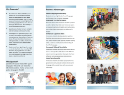 Spanish Immersion Brochure