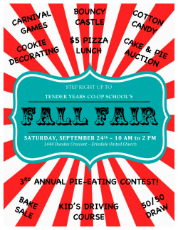 carnival games 50/50 draw cotton candy $5 pizza lunch 3rd annual