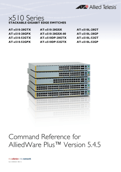 Command Reference for x510 Series Switches
