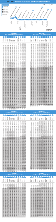 Light Rail Schedule