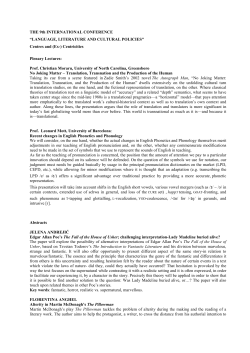 THE 9th INTERNATIONAL CONFERENCE