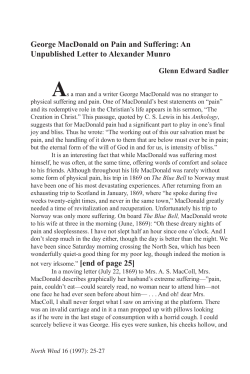 An Unpublished Letter to Alexander Munro